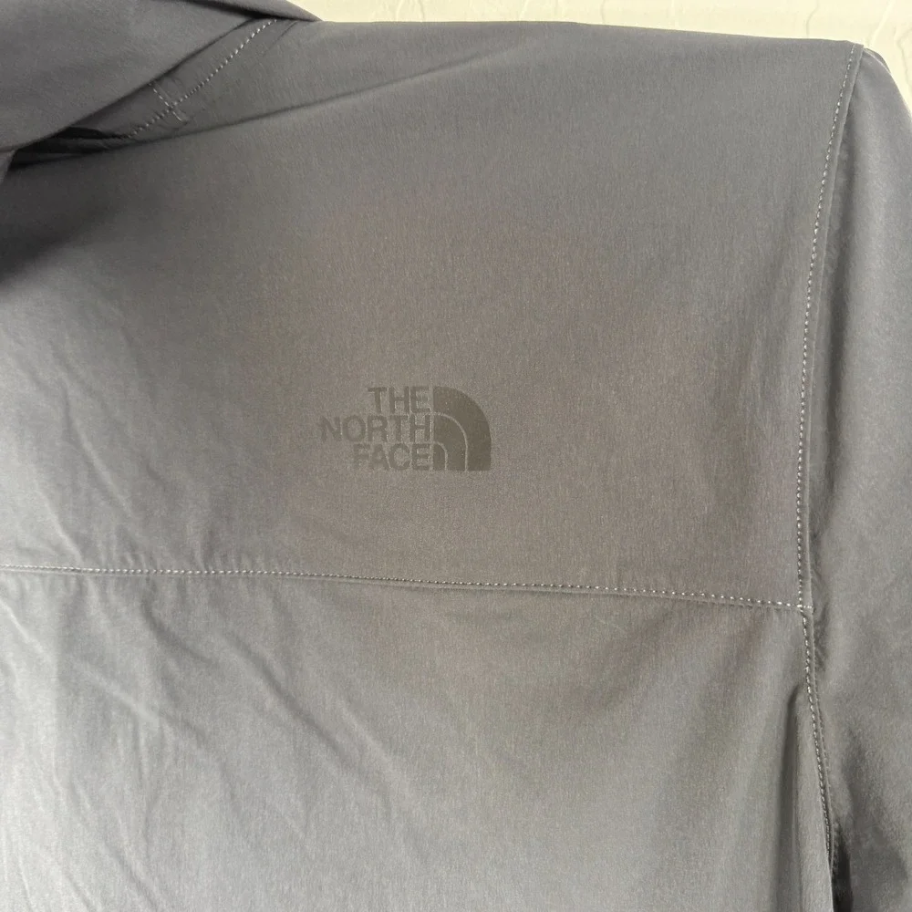 The North Face Jacket Mens XL Gray Dome 2 Stretch Windwall Windbreaker Outdoor